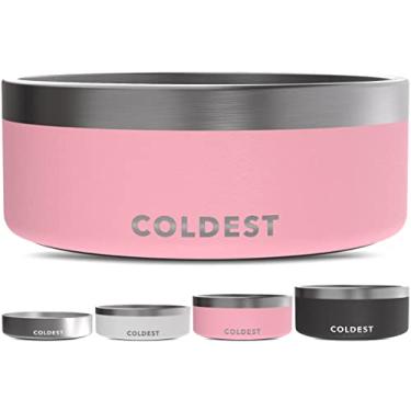 Imagem de Tigela para cães Coldest Dog – antiferrugem, antiderrapante, 3 camadas com isolamento térmico para cães – à prova de derramamento e resistente – Tigela de água para cães, gatos e animais de estimação,