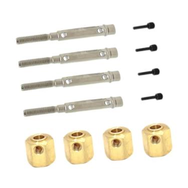 Imagem de YIJU Cubos de roda sextavados para carro RC, substituição YK4082 4102 6061, acessórios de montagem, fácil instalação, peças, adaptador de transmissão de, 4x4 Tem Eixo de Saída