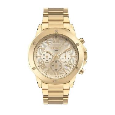 Imagem de Relógio Euro Feminino Big Case Dourado - Eujs25ad-4d Eujs25ad-4d