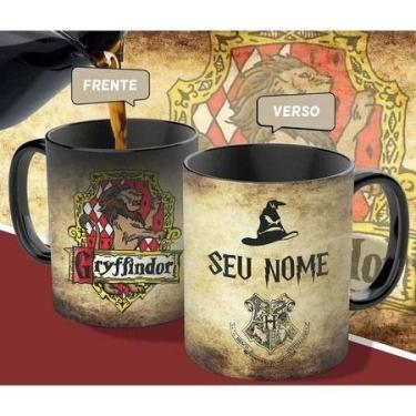 Imagem de Caneca Mágica Harry Potter Personalize Casa E Nome, Grifinória, Lufa-L