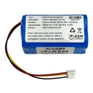 Imagem de Bateria para Robô Aspirador KaBuM Smart 700 com 2600mAh - ASM Eletrôni