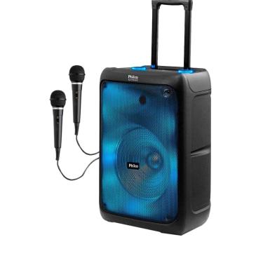 Imagem de Caixa de Som Amplificada Philco PCX5200 Portátil Full LED 600w-2 Mic