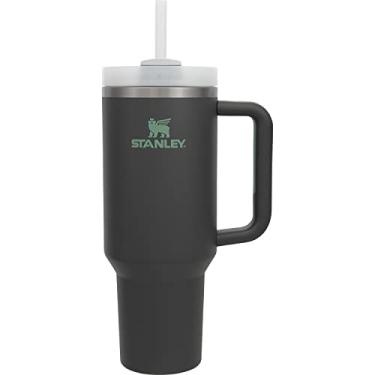 Imagem de Stanley H2.0 Quench a vácuo, 1,18 L, carvão, retenção de frio, durável, canudo, garrafa de água, verão, ao ar livre, pode ser lavado na lava-louças