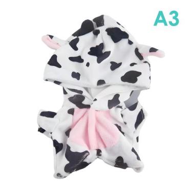 Imagem de Macacão de Pelúcia de Dinossauro 20cm para Bonecas - Roupa de Pelúcia 