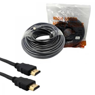 Imagem de Cabo HDTV / HDMI-30M v1.4 de 30 Metros Full Hd 1080p Exbom CBO-2506-30