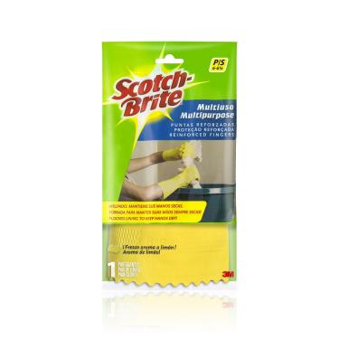 Imagem de Luva Scotch Brite Multiuso Amarela P 1 Unidade