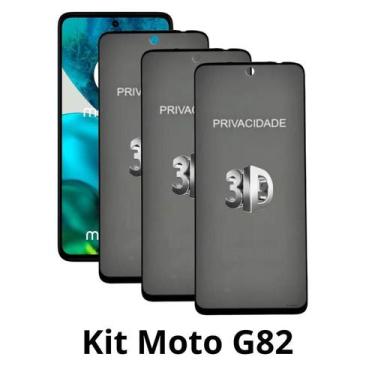Imagem de 3UN Película 3D de Vidro Privacidade para Motorola Moto G82 - NoBrand