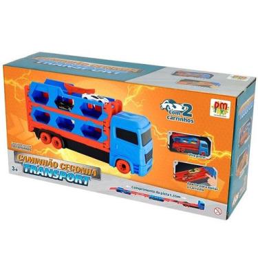 Imagem de Caminhao Cegonha Transport com 2 Carrinhos DM TOYS