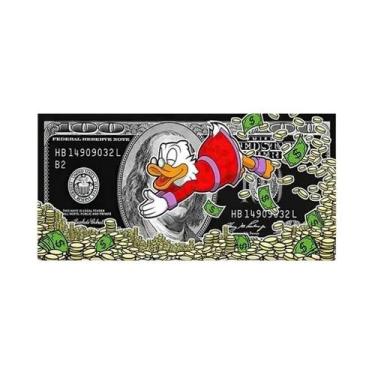 Imagem de Tema De Dinheiro Scrooge McDuck Dollar Pop Art Poster Canvas Wall Mura