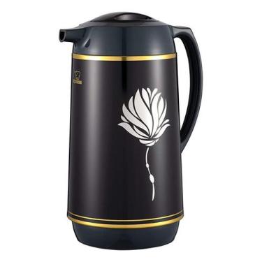 Imagem de Garrafa Térmica Japonesa 1 Litro Zojirushi Lotus Preta