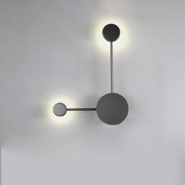 Imagem de GZZBMY Arandelas de parede modernas de LED de metal acrílico para iluminação de parede luminárias de parede nórdicas minimalistas para sala de estar interna quarto corredor decoração de escritório