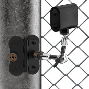 Imagem de Suporte magnético para cerca – Suporte de poste para Mevo Start, GoPro, iPhone e câmeras de ação, dois pontos de montagem de 1/10.2 cm Suporte magnético para câmera para mudança de jogo no campo de