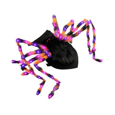 Imagem de KiBcsLic Fantasia de Halloween para cães, fantasias de Halloween para animais de estimação, fantasia de aranha para cães pequenos, médios e grandes, M