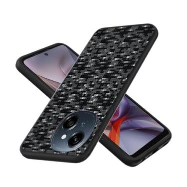 Imagem de Aroepurt Capa compatível com Tecno Spark GO 2025 / Spark GO 1 / GO 1s / Pop 9 4G Capa de telefone fina TPU macio silicone 3D reflexivo mudança fosco superfície preta