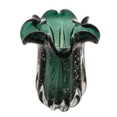 Imagem de Vaso Murano Italy Verde Esmeralda 18cm x 21cm - Wolff