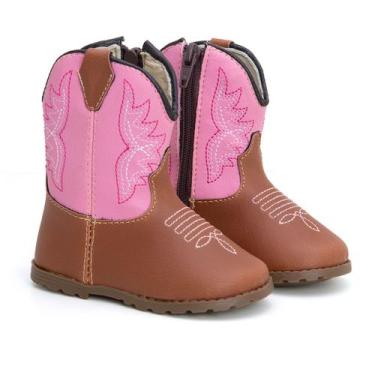 Imagem de Botinha Texana Infantil Sapatinho Bebê Country Macio Confortável Antid