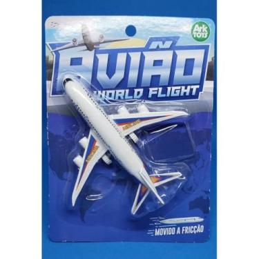 Imagem de Avião De Brinquedo Em Miniatura World Flight Movido À Fricção