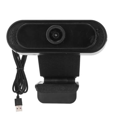 Imagem de 1080p webcam com microfone USB Câmera de web hd HD Play de plugue de ângulo ajustável para laptop PC Desktop Video Conferencing ABS preto
