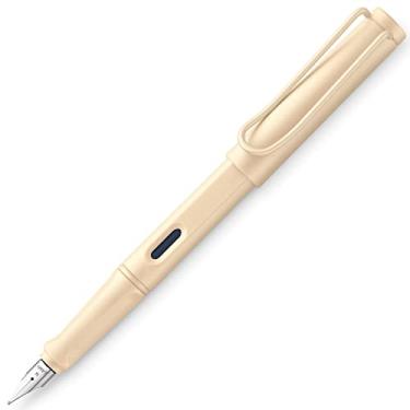 Imagem de LAMY Caneta-tinteiro L20CR-F, ponta fina, creme safari, tipo de uso duplo, edição limitada