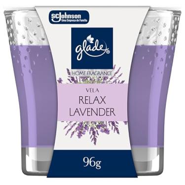 Imagem de Glade Vela Aromatica, Odorizador de Ambiente, Relax Lavander, 96g e 1 Pavio