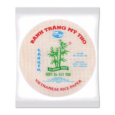Imagem de Folha de Arroz Vietnamita Bánh Tráng My Tho para Rolinhos Primavera, 22 cm, 340g
