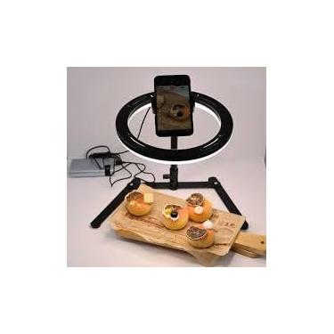 Imagem de Ring Light Kanko 16cm (6”) com Tripé de Mesa – Iluminação Profissional ao Seu Alcance!