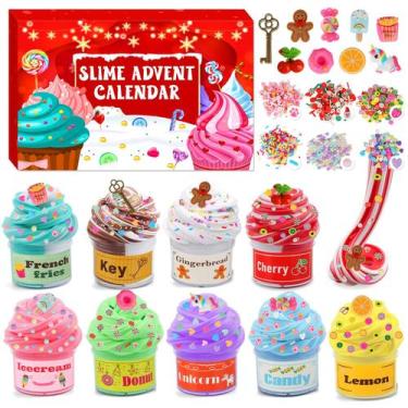 Imagem de Calendário do Advento Mantyplay 2024 para Crianças - Com Slime DIY