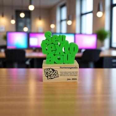 Imagem de Troféu "Adicione qualquer texto aqui" - 4 Dimension, 25 unidades