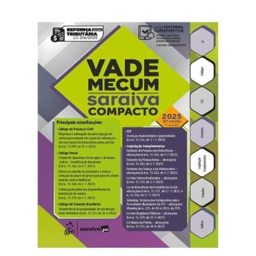 Imagem de Vade Mecum Saraiva Compacto - 31ª Edição 2025