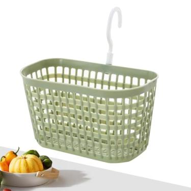Imagem de Cesta de parede | Cesta de drenagem de malha com rotação de 360 graus, cestas de cozinha multifuncionais, ferramenta de armazenamento de frutas e banho de frutas para cozinha, banheiro, armário