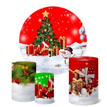 Imagem de Trio Capas Cilindro + Painel Sublimado 1,50m Natal (K1NAT072)