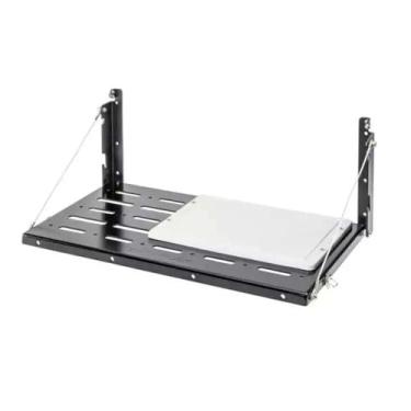 Imagem de Prateleira de carga traseira dobrável de mesa traseira para J eE p JK Wrangler 2007-2017, suporte de bagagem de armazenamento de aço sem necessidade de perfuração, J177