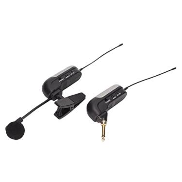 Imagem de aqxreight Microfone de Instrumento UHF Com Clipe Rotativo de 360 ​​° para Clarinete de Trompete e Latão Saxofone