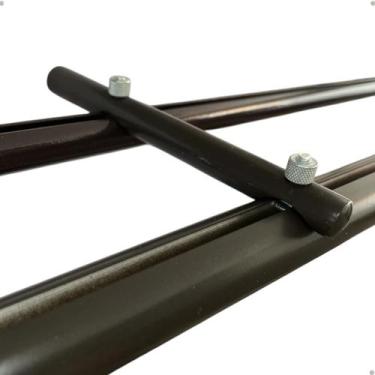 Imagem de Suporte Varão Suiço Duplo deslizante Wave Palito 19 28mm Alumínio Suis