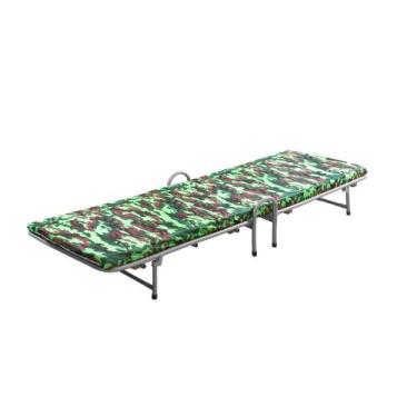 Imagem de Cama Dobrável Portátil Com Colchão Para Camping, Pescaria, Acampamento