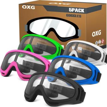Imagem de Óculos de motocicleta OXG para jovens, homens e mulheres, com 5 pares 