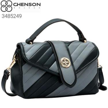 Imagem de Bolsa Feminina Chenson Matelassê Diagonal 3485249, Preto