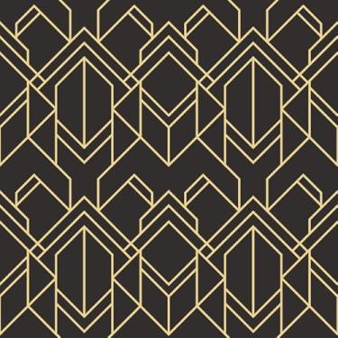 Imagem de Quadro Decorativo com Estampa Abstract Art Deco Modern Tiles 30 x 30 Papel 3 unidades