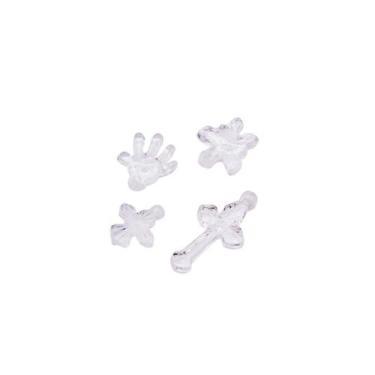 Imagem de Pingentes Diversos Acrílico Transparente 8x15mm 500pçs 50g - Macall