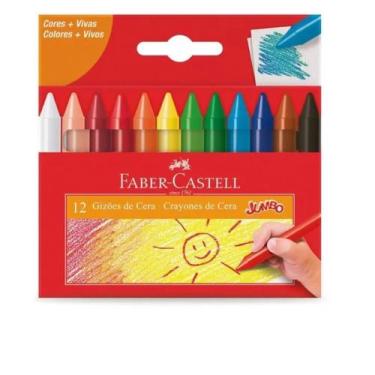 Imagem de Gizao de cera faber castell c/12 cores