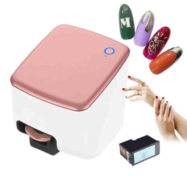 Imagem de Máquina de pintura de unhas 3D personalizável, impressora de unhas com clareza de impressão de 4800 dpi, identificação de unhas, pintura em 10 segundos para estúdio de unhas/amantes de unhas/manicure