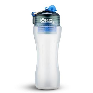 Imagem de OKO Öko-Garrafa de Água Avançada com Filtro Derivada da Tecnologia da Nasa, Garrafa de Água Filtrada para Viagens/Ao Ar Livre E Casa, Garrafa com Filtro de Água para Contaminantes Nocivos(650 Ml, Árti