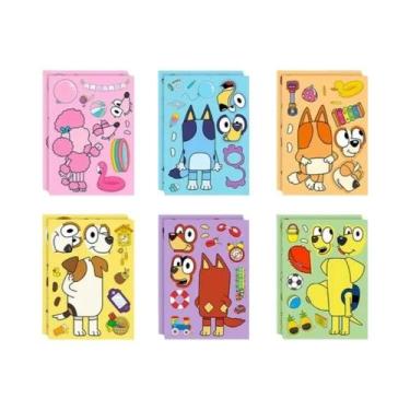 Imagem de Adesivos De Quebra-Cabeça De Cachorro Do Anime Bluey Para Crianças, Br