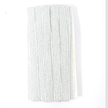 Imagem de 5 metros Elástico Lurex chato 7mm Branco 3553 005 encadernação - Moren