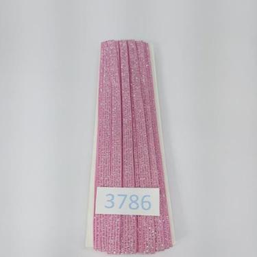 Imagem de 5 metros Elástico Lurex chato 7mm rosa 3786 005 322A17 - MorenArteira