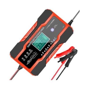Imagem de Carregador Automático Digital De Bateria De Carro 12V-24V 10A Reparaçã