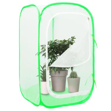 Imagem de FCIHROSITCE Gabinete de barraca de planta de malha, capa de planta de gaiola pop-up, proteção de jardim ao ar livre para pragas, pássaros, pragas (40 x 40 x 60 cm)