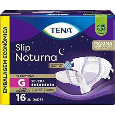 Imagem de Tena Slip Noturna, Fralda Geriátrica para Incontinência Urinária, G - 16 unidades