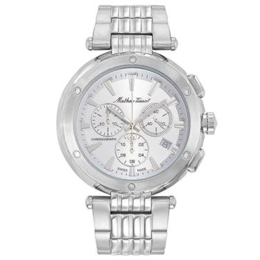 Imagem de Mathey Tissot Relógio masculino Neptune Chrono com mostrador preto - H912CHAI, Preto