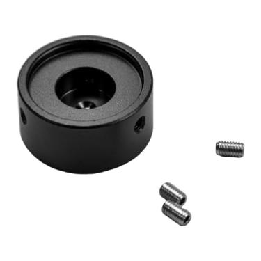 Imagem de menolana Tampa do botão do pedal de guitarra, tampa pedal, pedal, fácil de instalar, de prego de liga de alumínio para pedais de efeito de guitarra, Preto